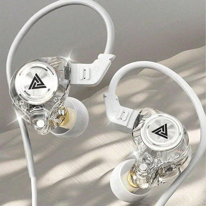 Tangle-Free QKZ AK3 Earphones In Ear Monitor Super Bass Wired Earbuds, Crystal Clear Sound IEM Headphones, High Resolution Noise Canceling Ear Monitors Headphone For Music Sports Calls Spring Gift Ann