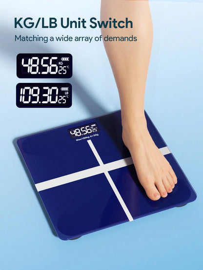 Teckwe Weight Scale, Highly Accurate Digital Bathroom Body Scale, Digital Weighing Machine For People, High-Definition Display, Intelligent Power On And Off Weight Scale