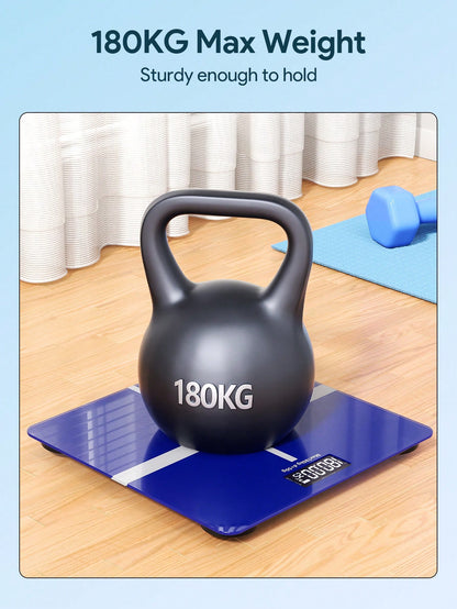Teckwe Weight Scale, Highly Accurate Digital Bathroom Body Scale, Digital Weighing Machine For People, High-Definition Display, Intelligent Power On And Off Weight Scale