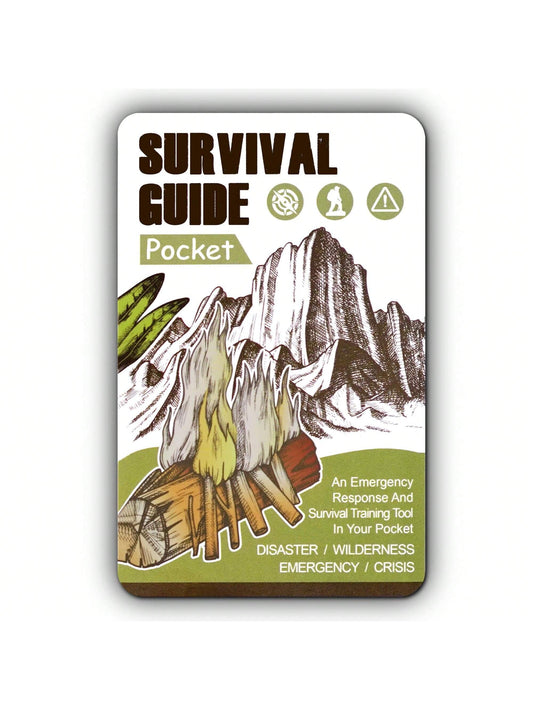 Tiny Pocket Survival Guide EDC Survival Kits Military Grade For Field Emergency, First Aid, Disaster, And Rural Urban Preparedness