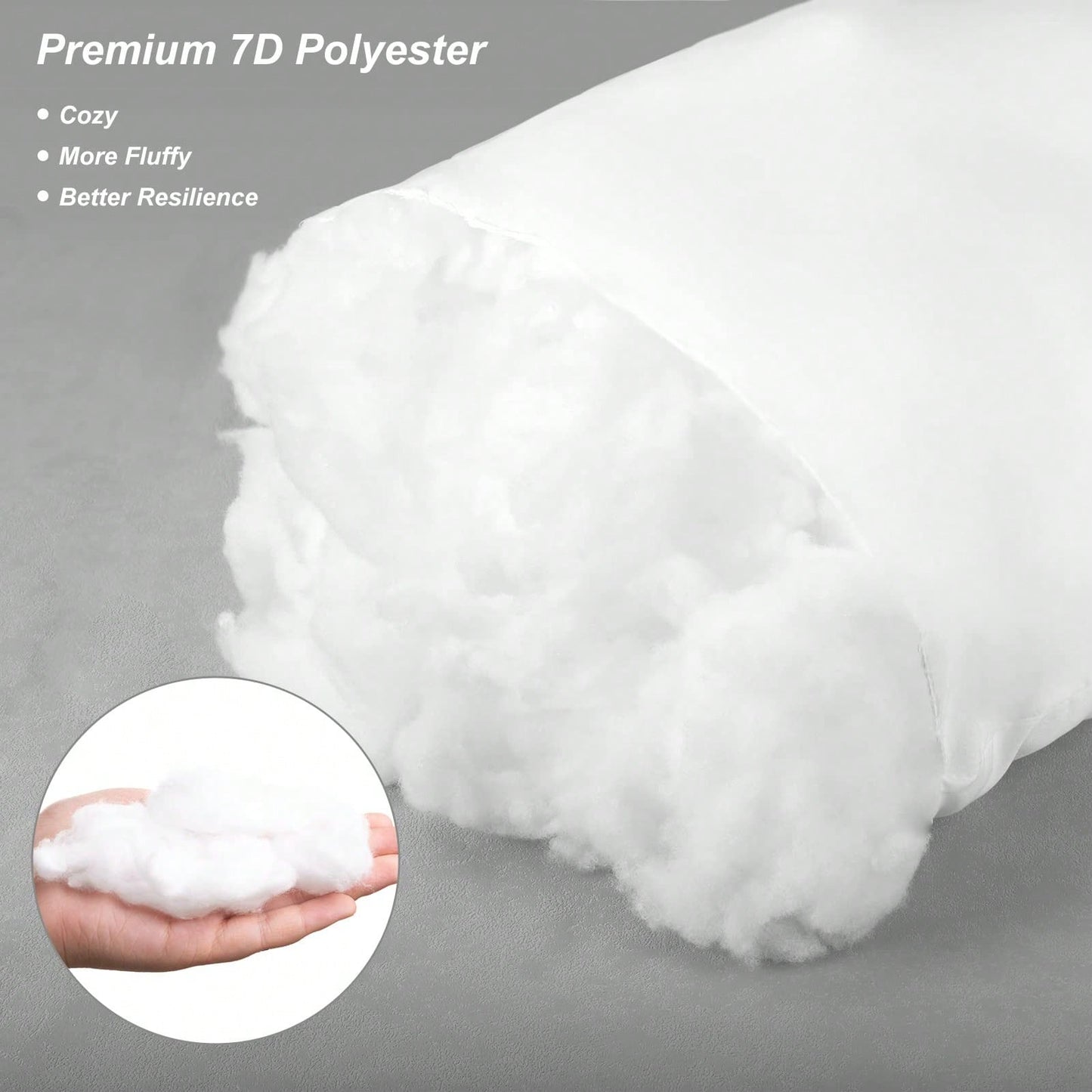 Tomnk 4pcs Pillow Inserts, Square Pillow Form For Patio, Furniture, Bed, Living Room, Garden, And Party Decorations Indoor, Dorm Room Essentials College, Classroom Must Haves, Room Decor