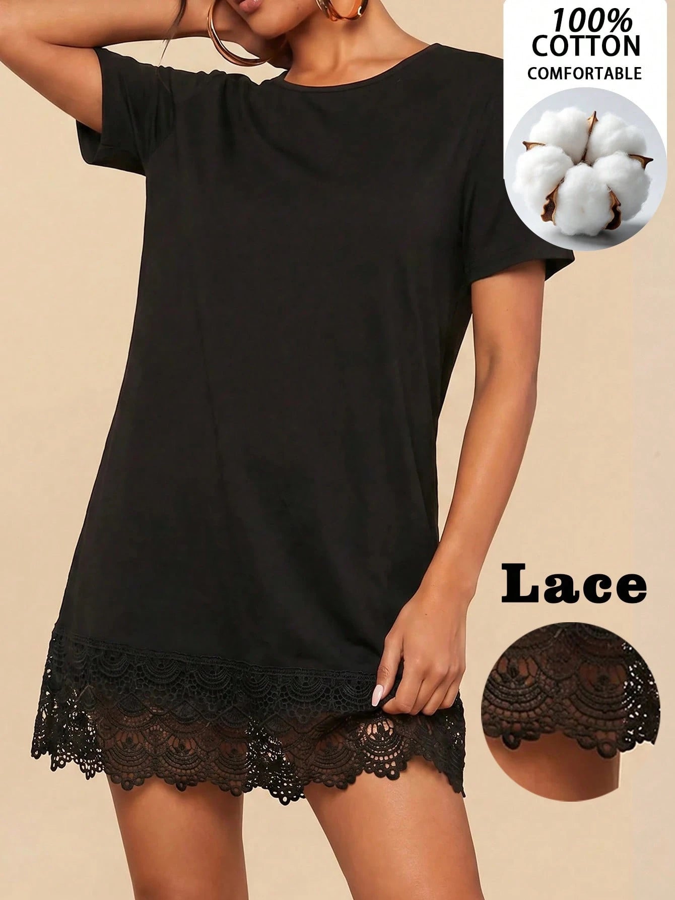 Travachic Summer Black Floral Embroidery Fashion Dress,Boho Elegant Dresses For Women,Party Night Beach Vacation Outfits,Music Festival Concert Outfit