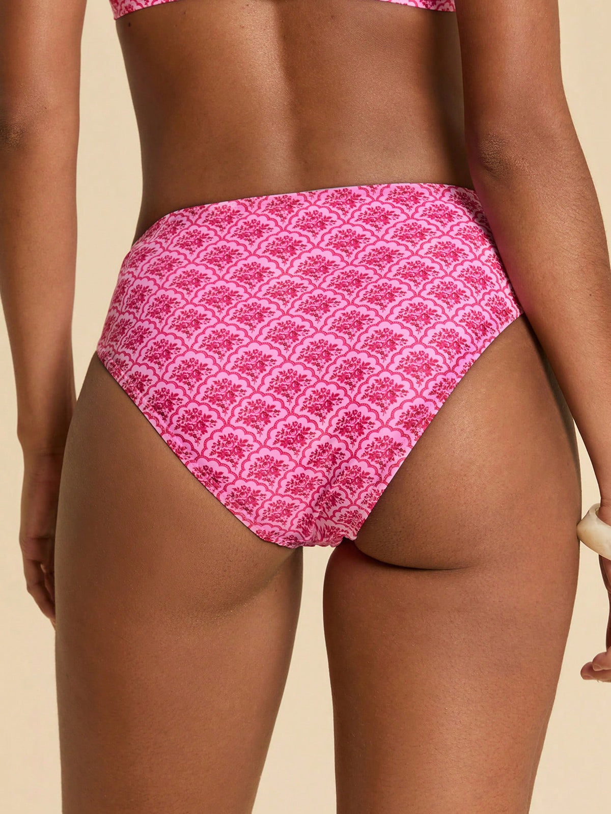 Travachic Women's Minimalist Printed Casual Swimwear Bottom Summer Beach Vacation