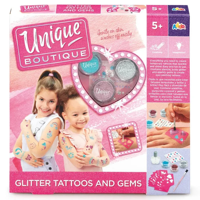 Unique Boutique Glitter Tatoos and Gems