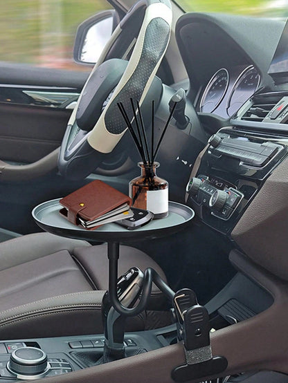 Universal Flexible Adjustable Car Tray – Holds Food, Drinks, Cosmetics & Tablets, Space-Saving Storage Solution For Front & Rear Passengers, Easy To Install & Remove, Multi-Functional Car Storage Rack