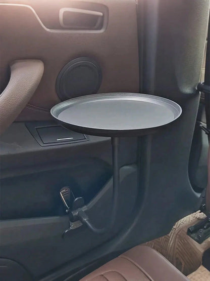 Universal Flexible Adjustable Car Tray – Holds Food, Drinks, Cosmetics & Tablets, Space-Saving Storage Solution For Front & Rear Passengers, Easy To Install & Remove, Multi-Functional Car Storage Rack
