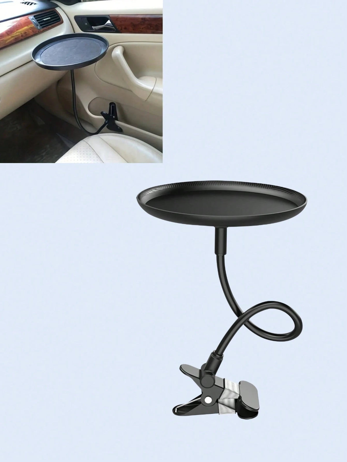Universal Flexible Adjustable Car Tray – Holds Food, Drinks, Cosmetics & Tablets, Space-Saving Storage Solution For Front & Rear Passengers, Easy To Install & Remove, Multi-Functional Car Storage Rack