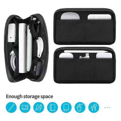 VALUEWIN Travel Portable Cable Organizer Storage Bag, Suitable For Power Bank, Digital Cables, Earphone Case, Charger, Mouse, Data Cable, Power Adapter, Toiletries, Cosmetics, Etc.