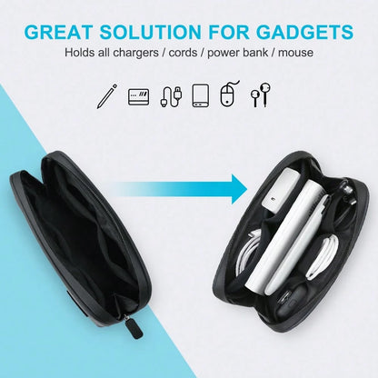 VALUEWIN Travel Portable Cable Organizer Storage Bag, Suitable For Power Bank, Digital Cables, Earphone Case, Charger, Mouse, Data Cable, Power Adapter, Toiletries, Cosmetics, Etc.