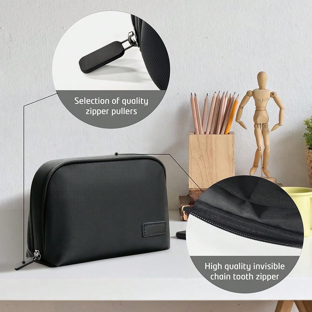 VALUEWIN Travel Portable Cable Organizer Storage Bag, Suitable For Power Bank, Digital Cables, Earphone Case, Charger, Mouse, Data Cable, Power Adapter, Toiletries, Cosmetics, Etc.