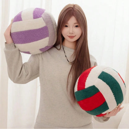 Volleyball Plush Pillow, Fluffy Soft Pillow, Durable Sports Basketball Stuffed Pillow, Room Decor Gift