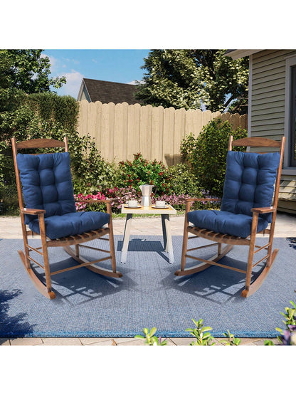 Waterproof Rocking Chair Cushion Set 2PC Cushion Back & Seat Bottom For Rocker 2pack Rocking Chair Cushion Set Pad Upper & Lower Chair Cushions For Home Outdoor