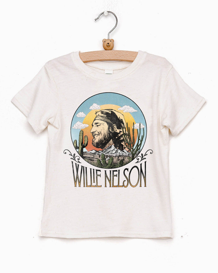 Willie Nelson In The Sky Oatmeal Tee