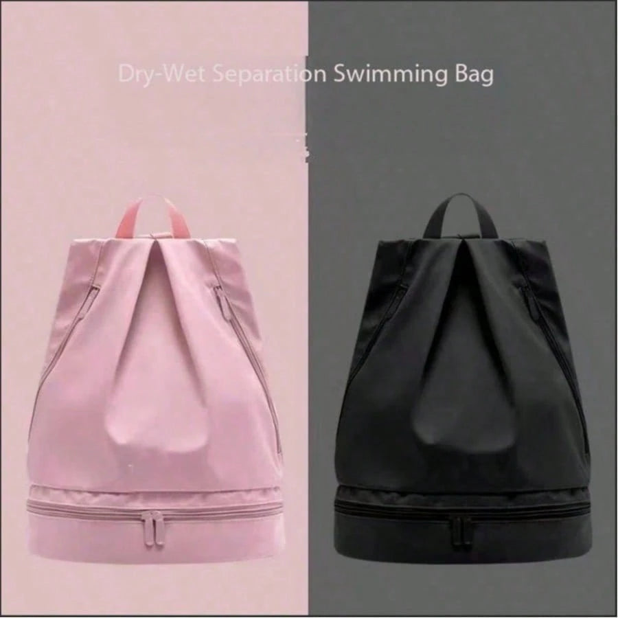 Women's Large Capacity Waterproof Sports Backpack With Dry & Wet Separation For Swimming, Fitness, Yoga And Storage