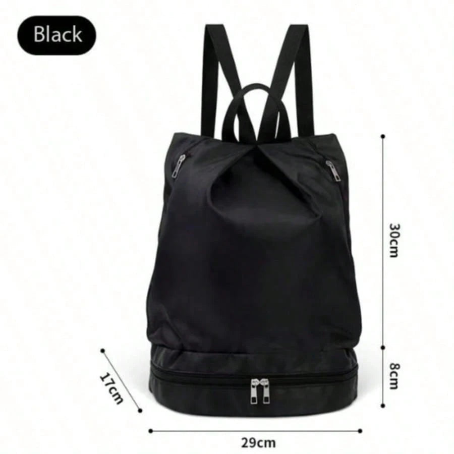 Women's Large Capacity Waterproof Sports Backpack With Dry & Wet Separation For Swimming, Fitness, Yoga And Storage