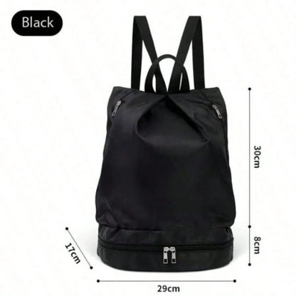Women's Large Capacity Waterproof Sports Backpack With Dry & Wet Separation For Swimming, Fitness, Yoga And Storage