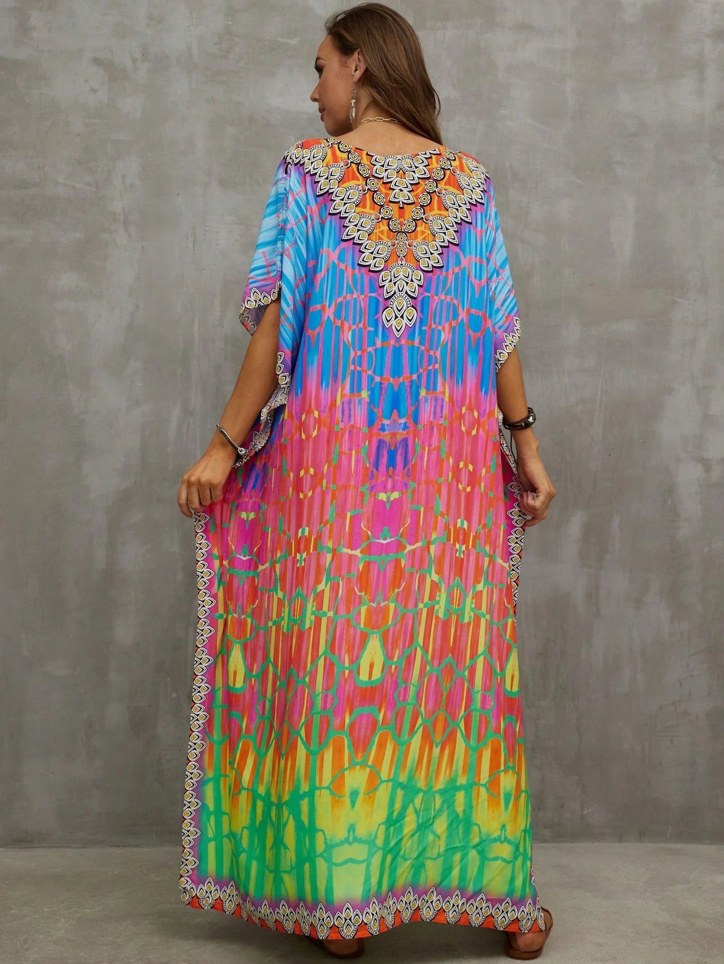 Women's Plus Size Flowing Caftan Dresses, Beach Cover-Up Essentials
