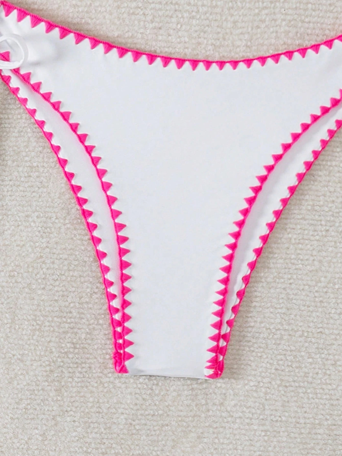 Women's Summer Beach Patchwork Halter Tie Sexy Bikini And Triangle Briefs Swimwear Set Vacation