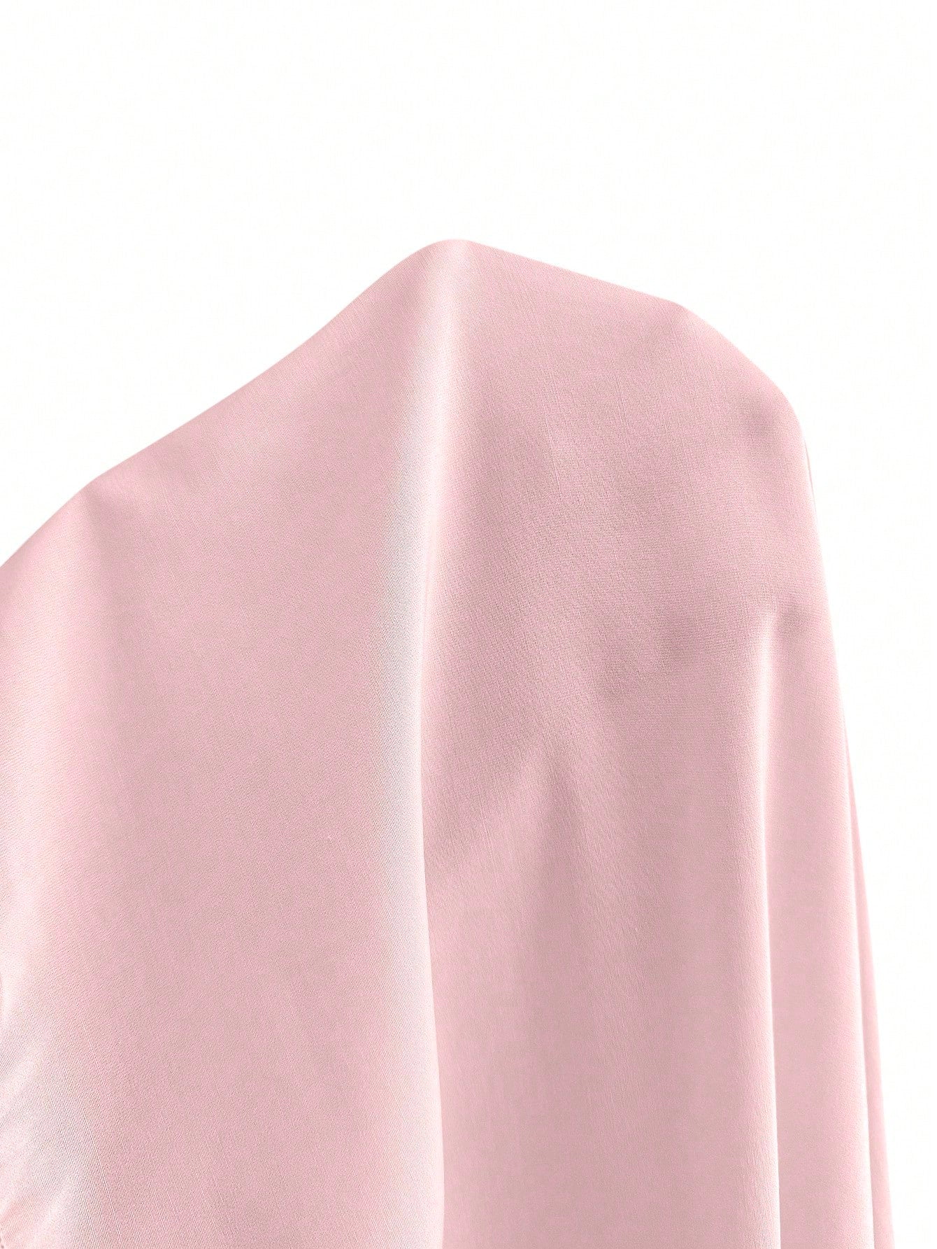 Women's Sweet Romantic Minimalist Dress, Suitable For Vacation And Daily Wear, Youthful And Elegant, Perfect For Valentine's Day Date. Spaghetti Strap, Back Tie, Open Back, Zipper, Asymmetric Hem A-Li