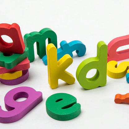 Wooden 4-In-1 Educational Puzzle Board For Kids- Numbers, Letters & Shapes Learning Toy- Early Childhood Development Montessori Activity Set