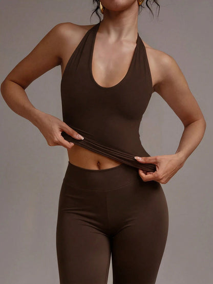 XLLAIS Sexy Backless Camisole, Fashionable U-Neck Elastic Casual Fitted Women Tank Top Summer, Y2K Aesthetic