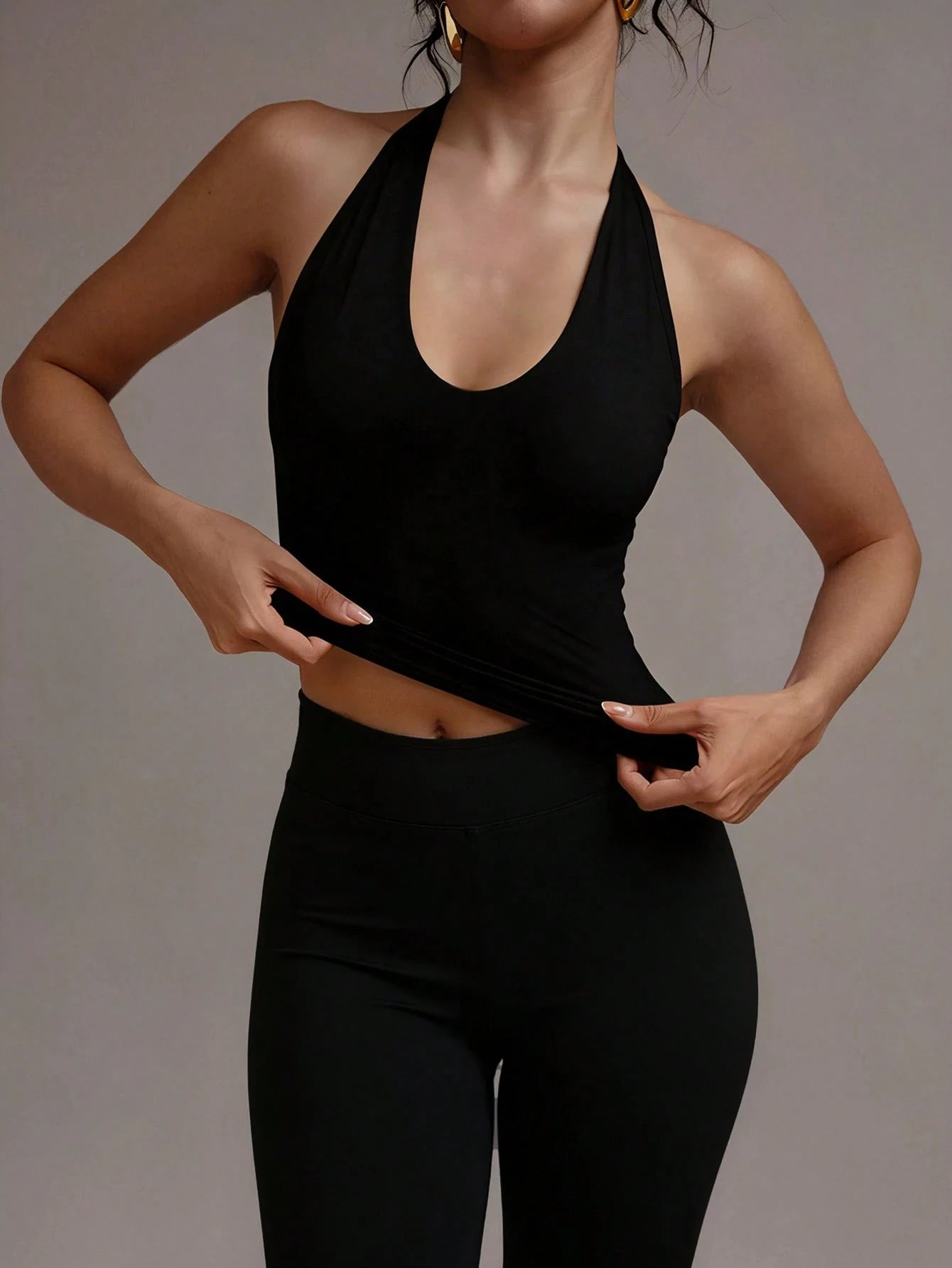 XLLAIS Sexy Backless Camisole, Fashionable U-Neck Elastic Casual Fitted Women Tank Top Summer, Y2K Aesthetic