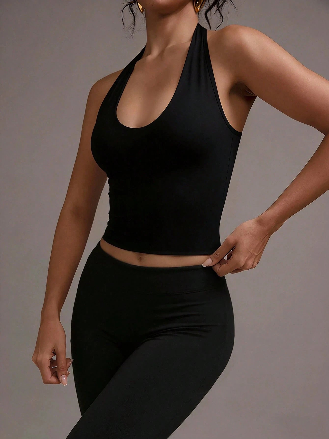 XLLAIS Sexy Backless Camisole, Fashionable U-Neck Elastic Casual Fitted Women Tank Top Summer, Y2K Aesthetic