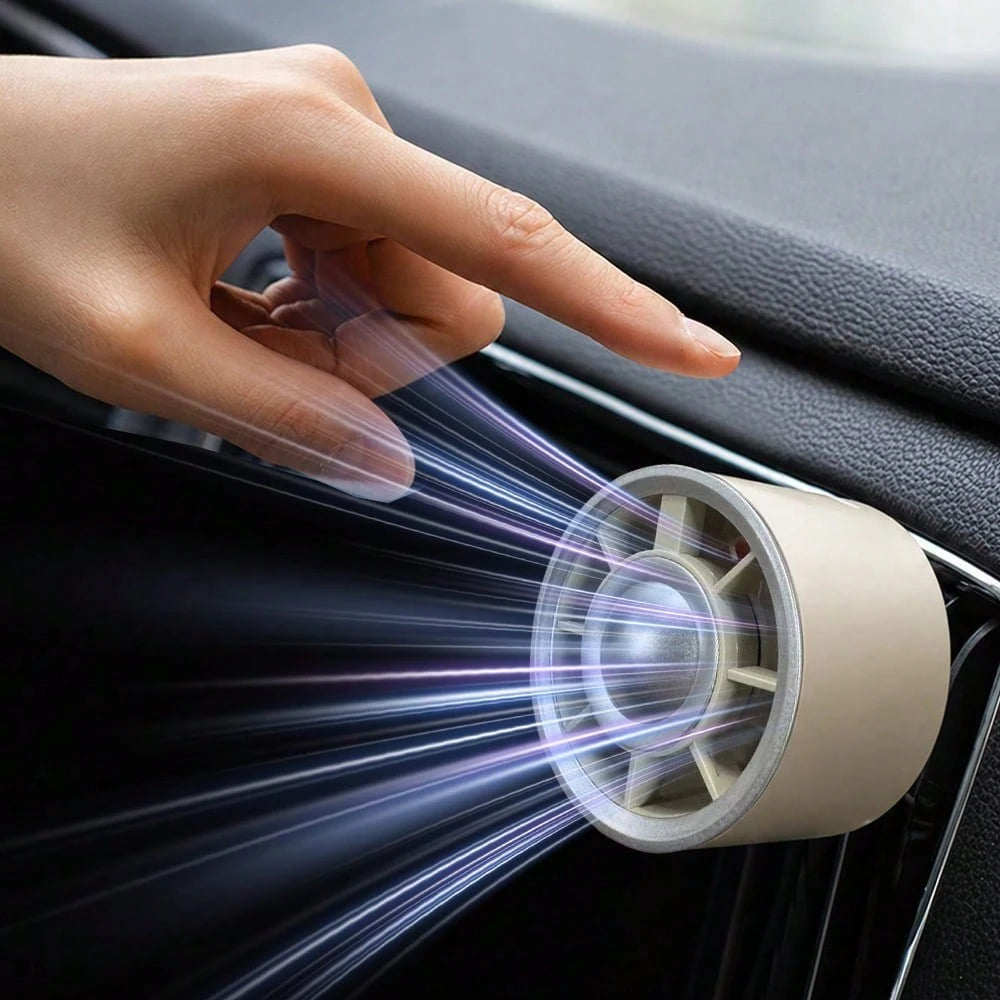 YAIUZGOO Portable USB Car Vent Fan With Hook Clip – 360° Rotatable Mini Cooling Fan For SUV, Truck, Van & RV, Powerful Quiet Airflow, No Battery Needed, Summer Car Accessories Gift