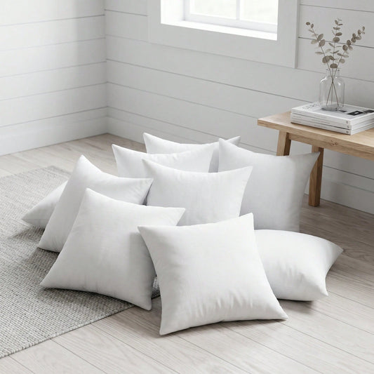 YUNDO White Label Pillow Core, Suitable For Sofa Cushions, Bed Seat Cushions And Outdoor Chairs. Available In Various Sizes: 18x18 Inches, 20x20 Inches, 12x20 Inches And 22x22 Inches. High Filling Den