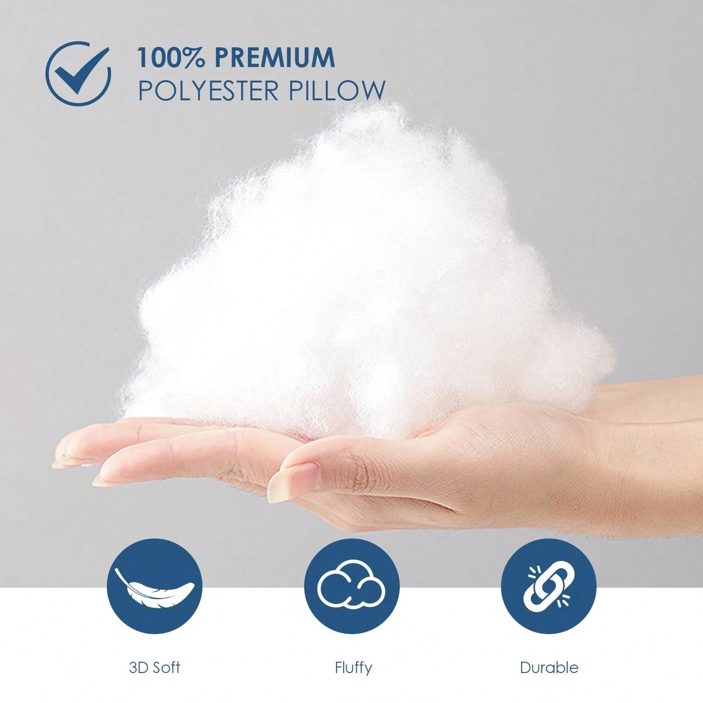 YUNDO White Label Pillow Core, Suitable For Sofa Cushions, Bed Seat Cushions And Outdoor Chairs. Available In Various Sizes: 18x18 Inches, 20x20 Inches, 12x20 Inches And 22x22 Inches. High Filling Den